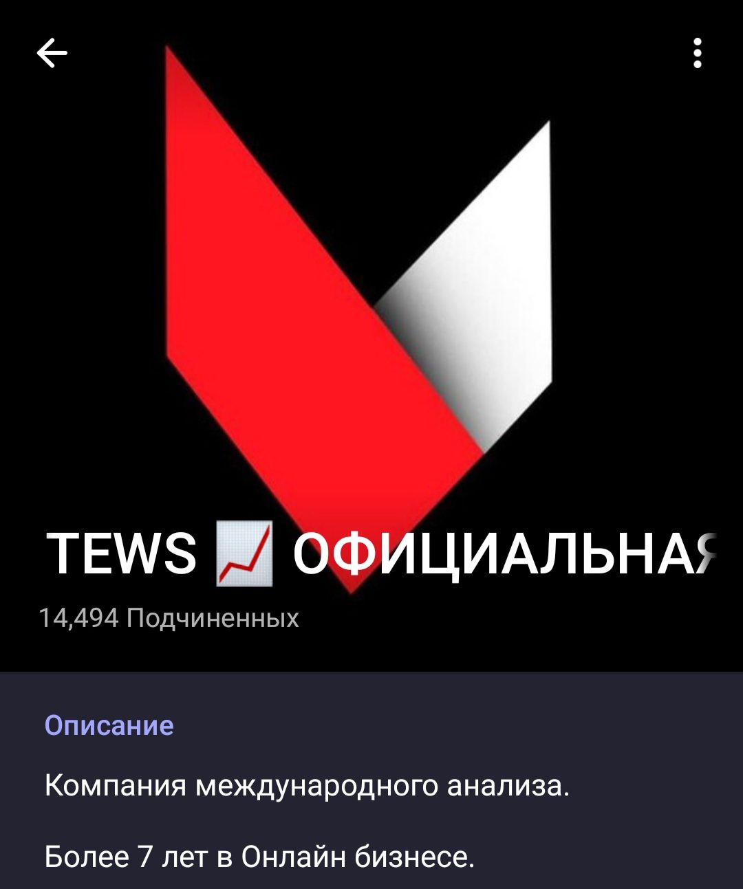 TEWS телеграмм