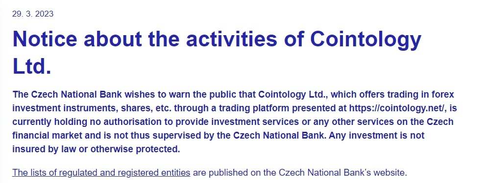 Cointology сайт