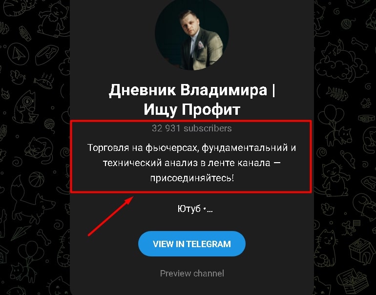 Владимир Налицо телеграмм