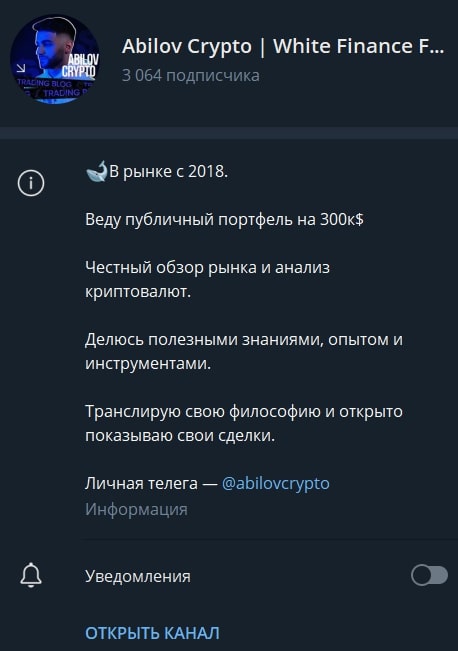 Абилов Крипто телеграмм