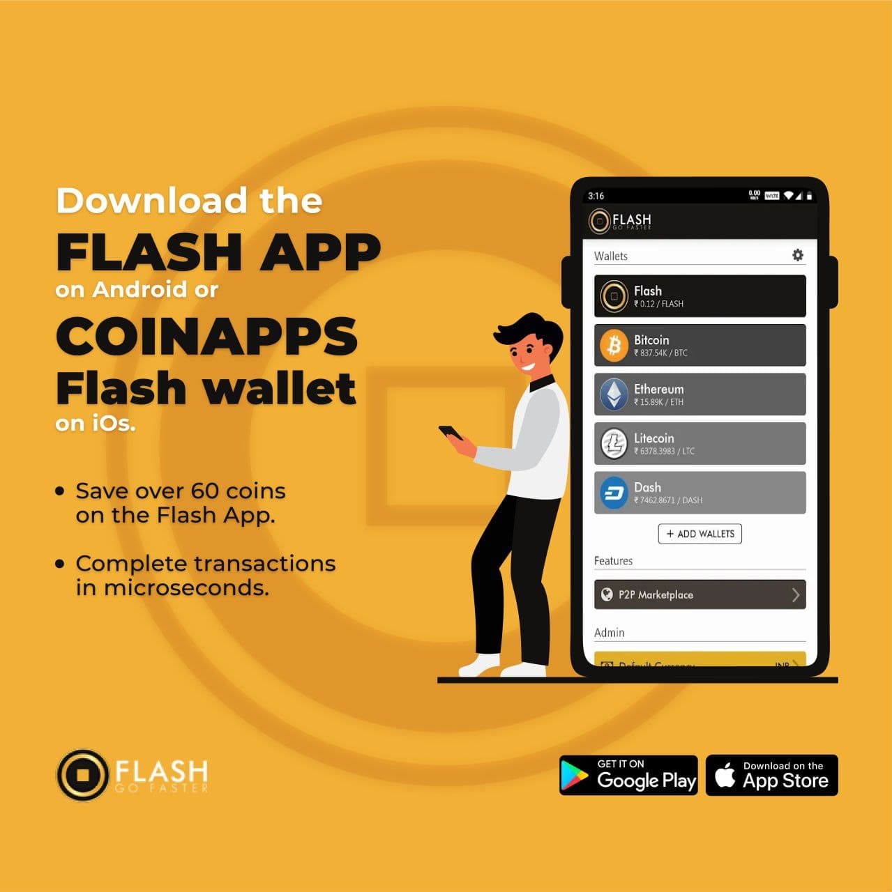 Flash Coin приложение