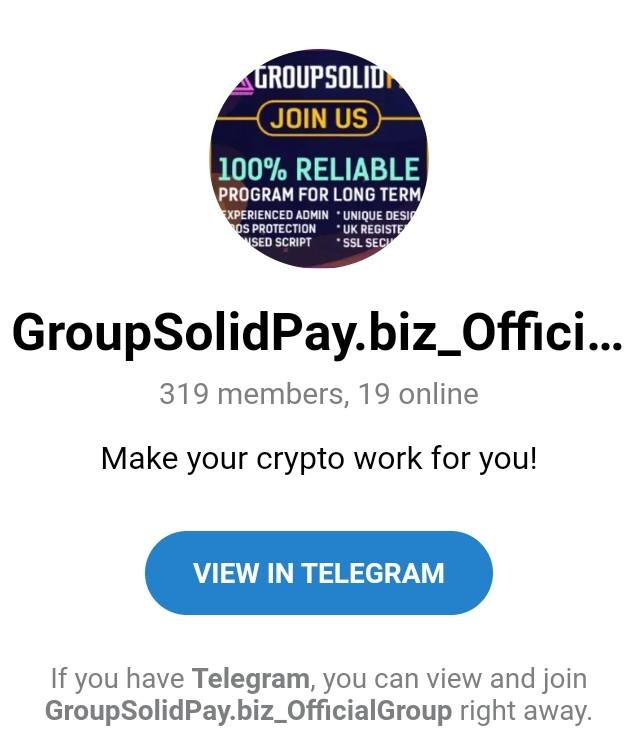 Groupsolidpay.com telegram