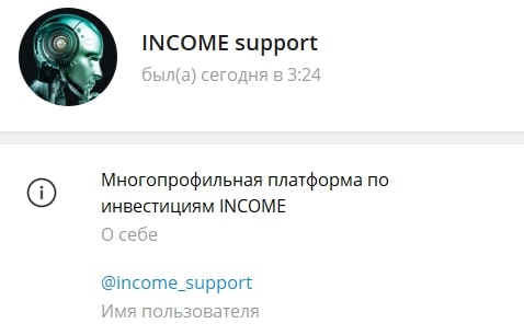 Income Moe Телеграмм