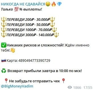 Bigmoneyvadim телеграмм