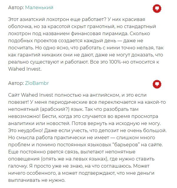 Отзывы о работе Wahed Invest