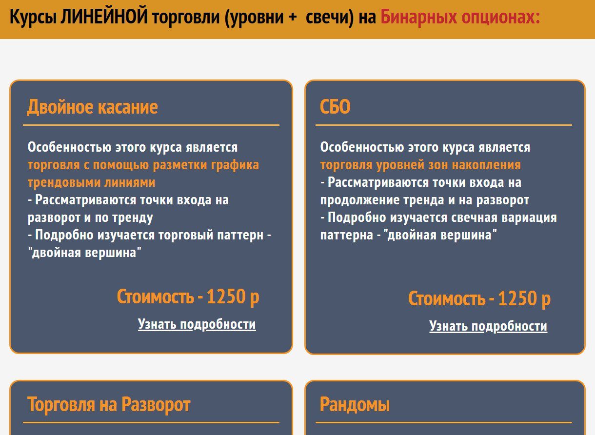 Курсы линейной торговли Андрея Кузнецова