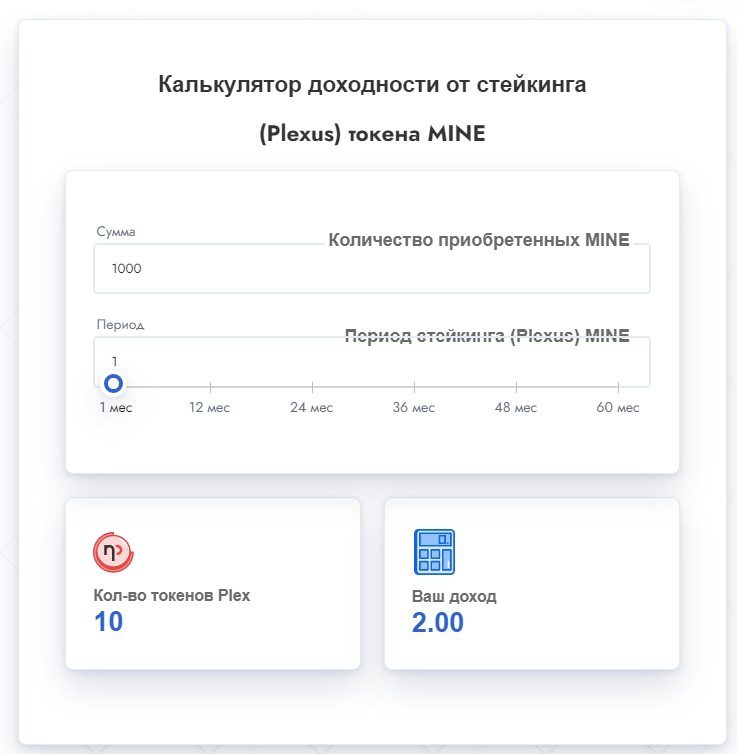 Калькулятор доходности MinePlex 