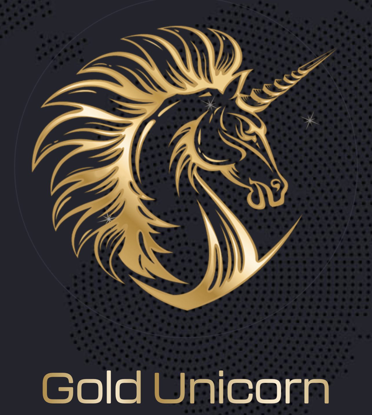 Gold unicorn