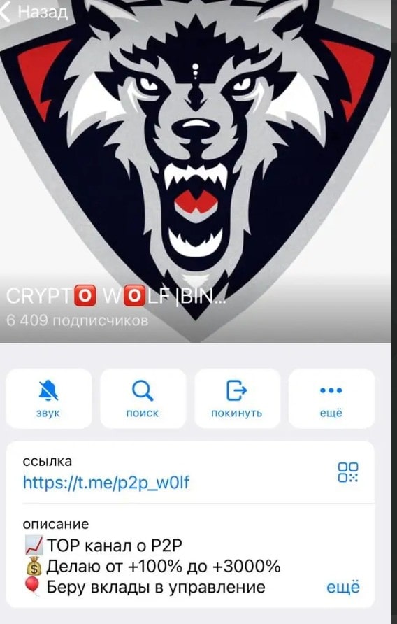 Crypto Wolf Binance телеграмм