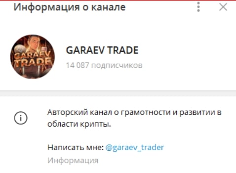 Garaev Trade телеграмм