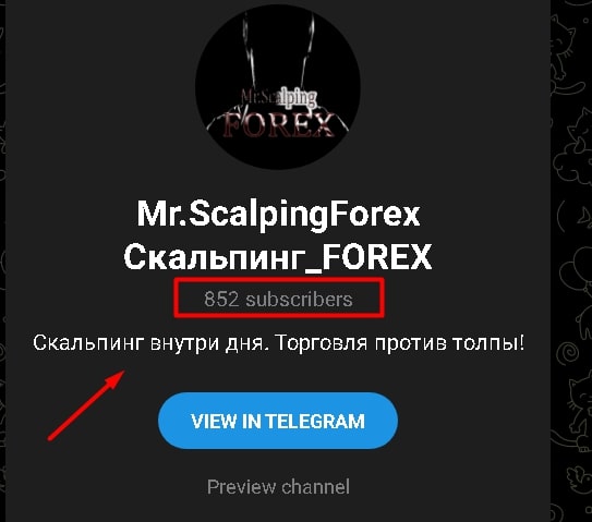 Mr.Scalping Forex телеграмм