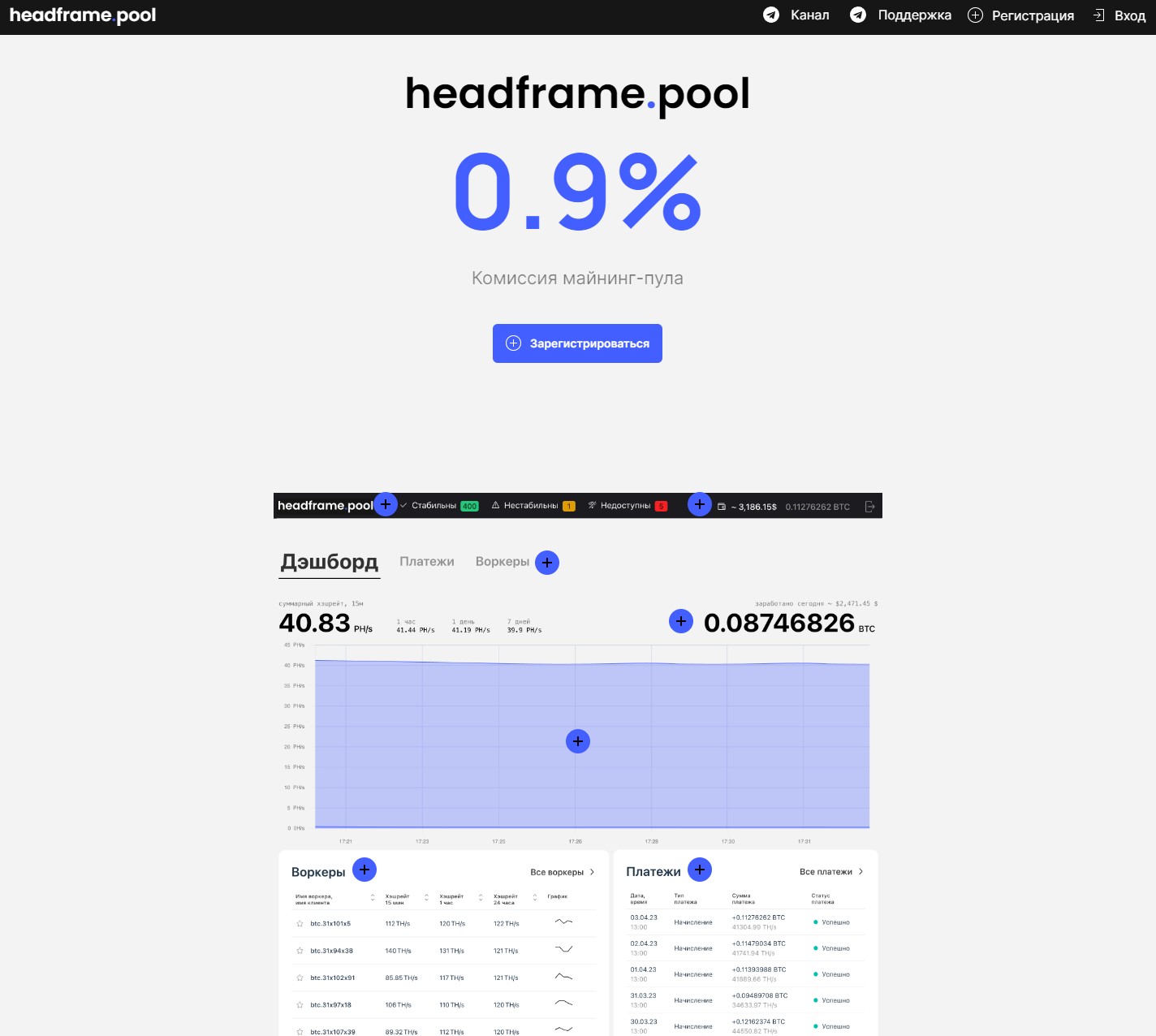 headframe пул обзор