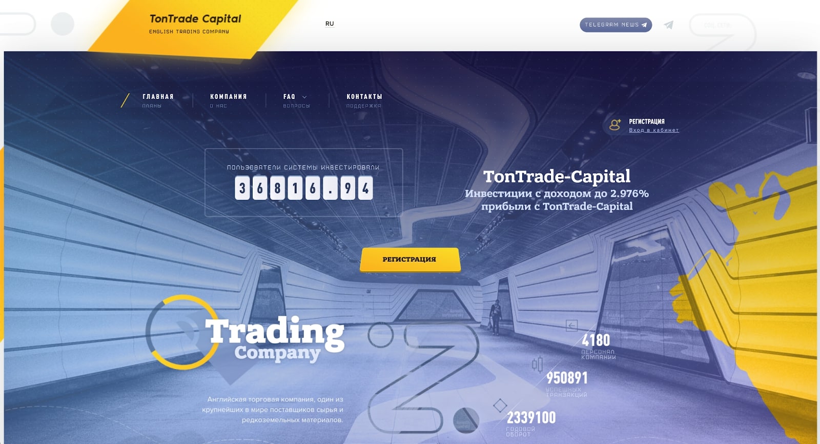 Tontrade capital сайт