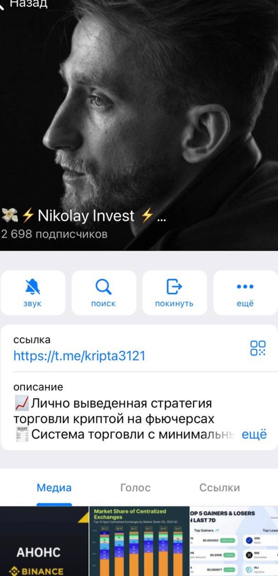 Nikolay Invest телеграм