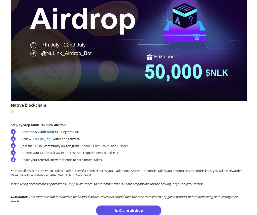 airdrop alert com обзор проекта