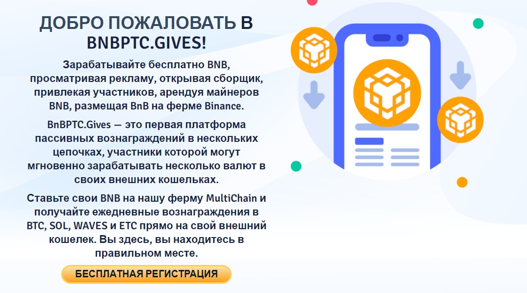 BNBPTC GIVES обзор проекта