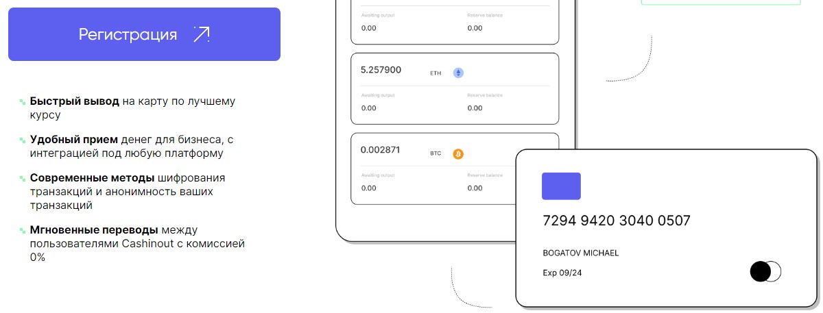 cashinout платежная система