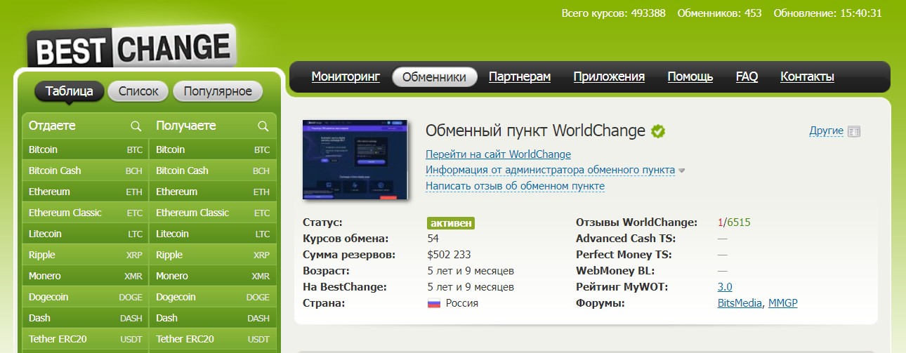 worldchange cc обзор обменника