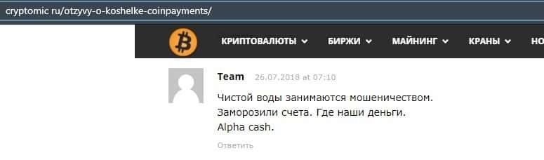 coinpayments отзывы