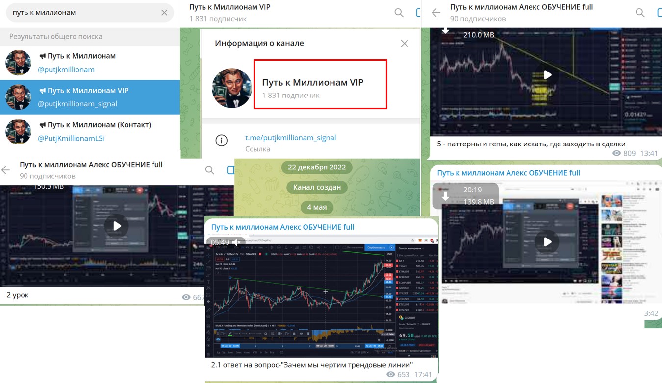 Путь к миллионам телеграм канал