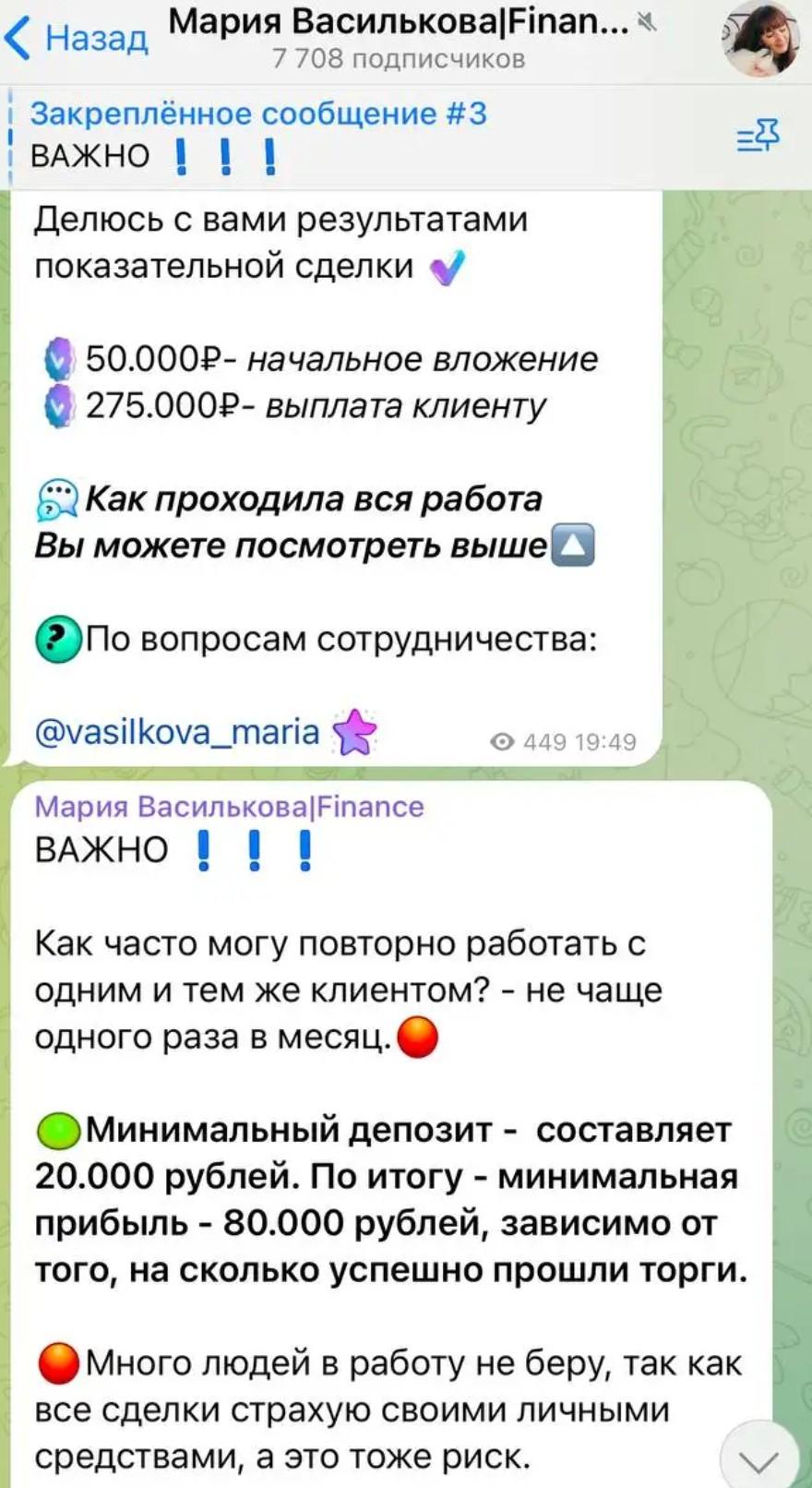 Мария Василькова обзор