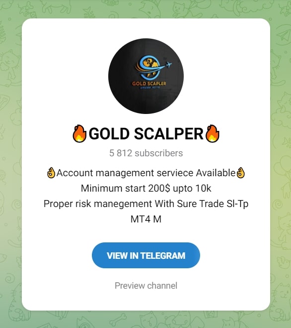 Gold Scalper телеграмм