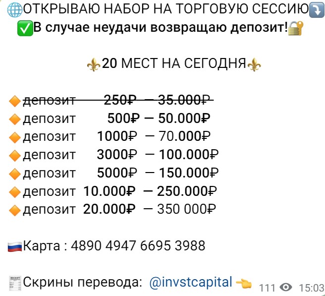 Invstcapital инвестиции