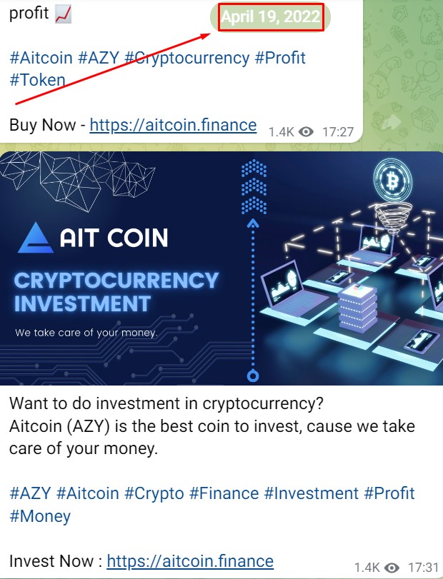 Ait Coin телеграм