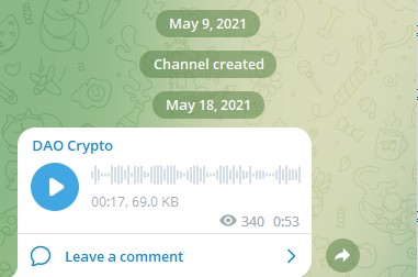 dao crypto телеграм