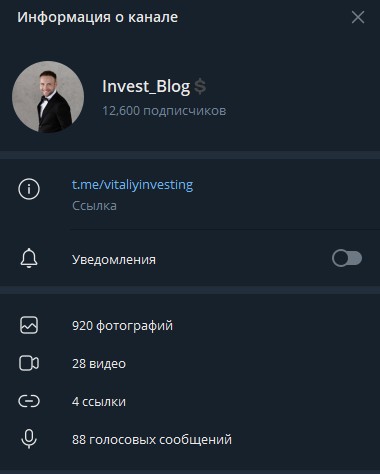 Инвест Блог инвестор телеграм