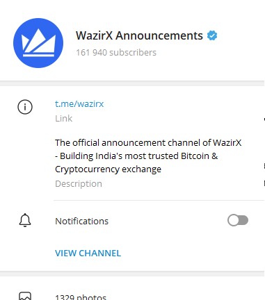 wazir x телеграм