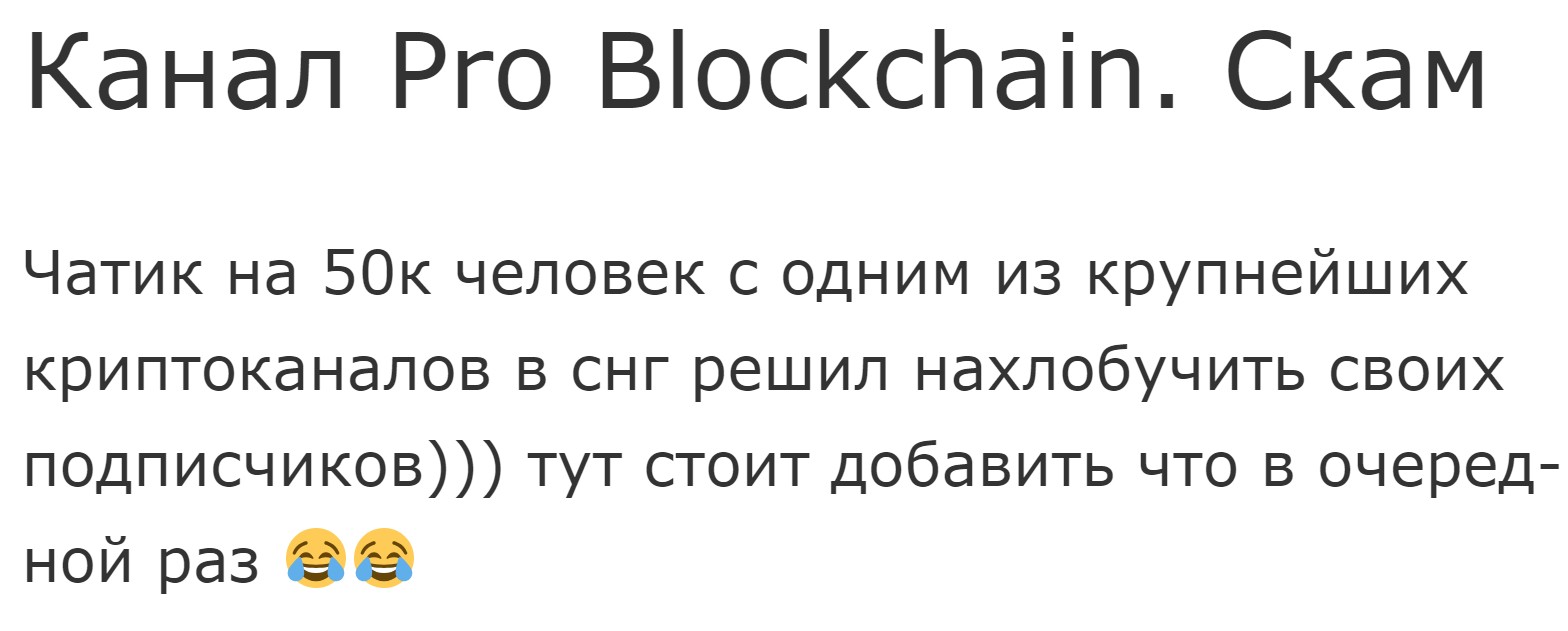 Pro Blockchain обзор