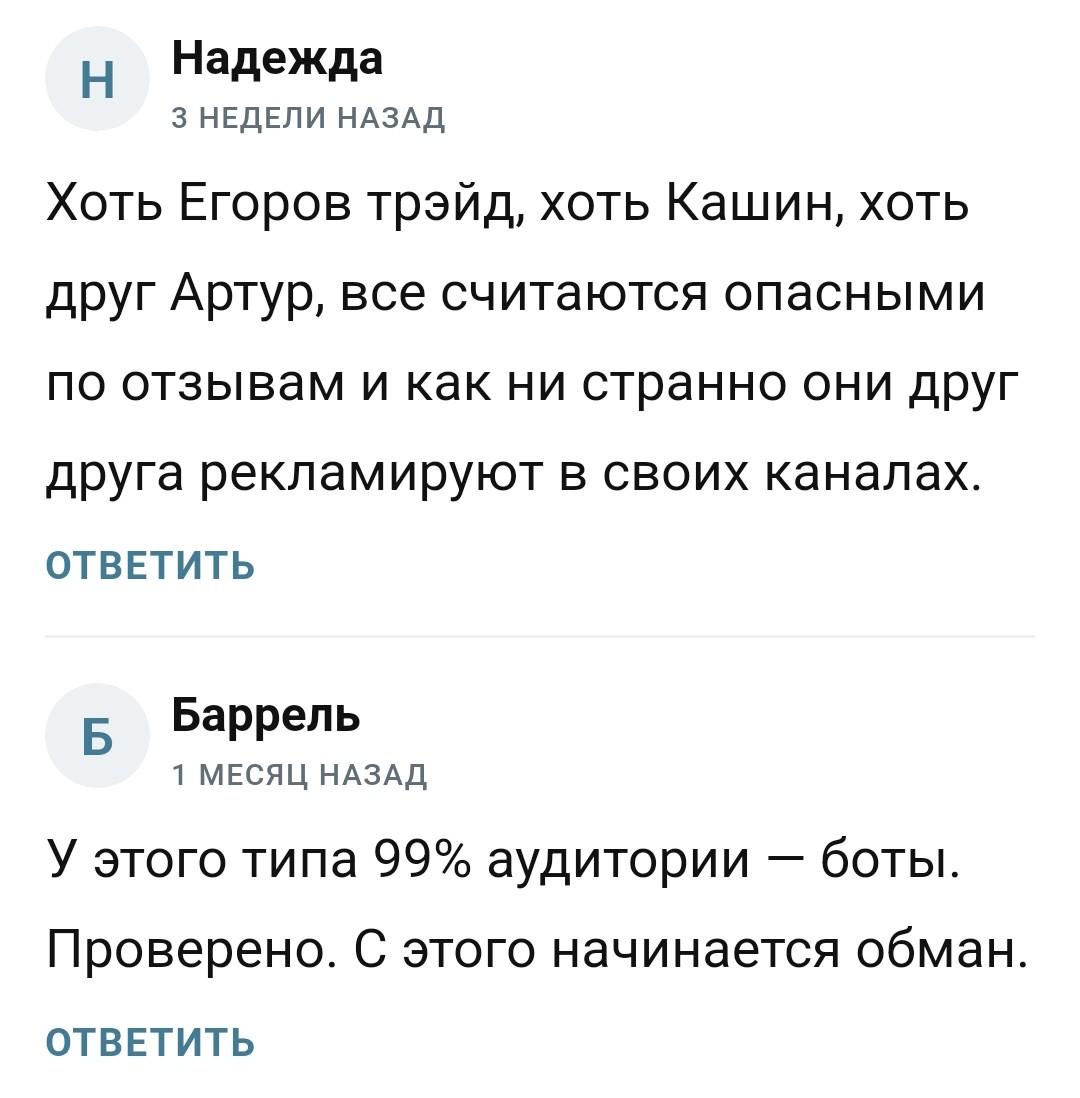 Отзывы о Егоров Трейд