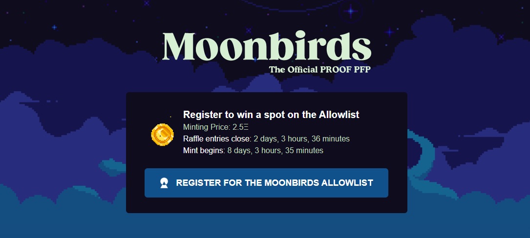 Сайт Moonbirds