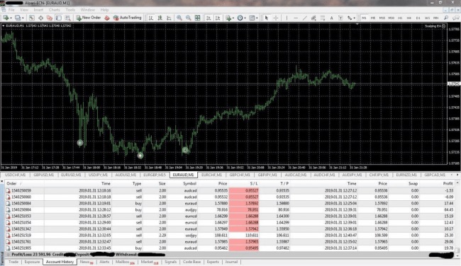 Торговый терминал Forex Scalping ea