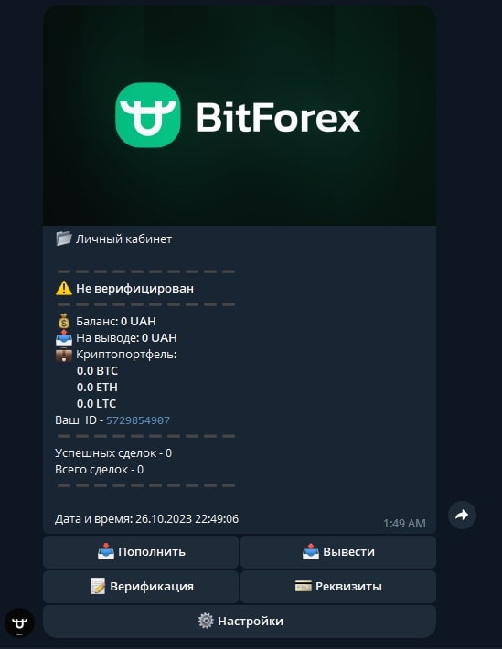 Bitforexinbot телеграм