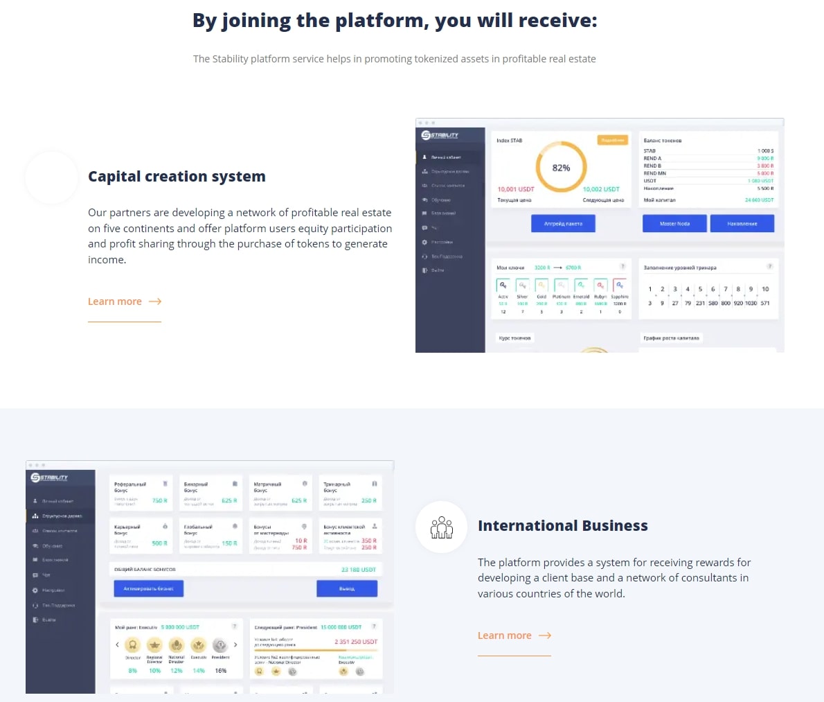 информация Stability International Platform