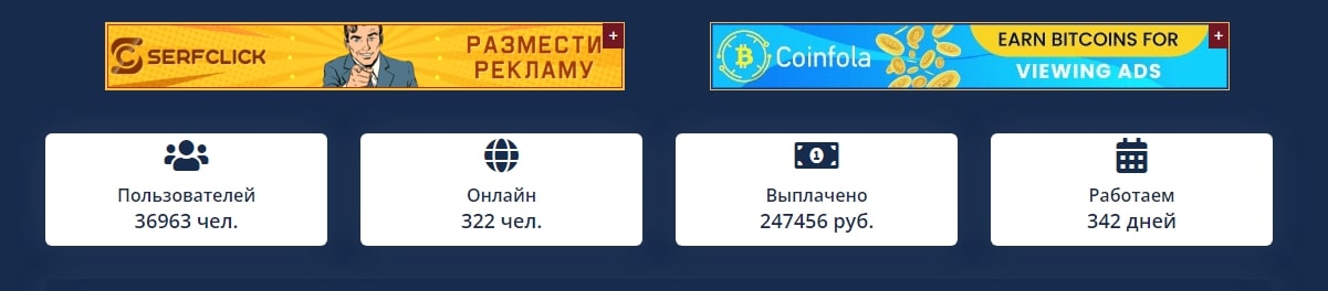 Статистика Buxad online