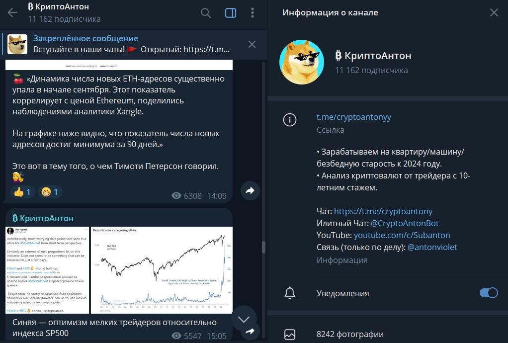 Криптоантон - Телеграм