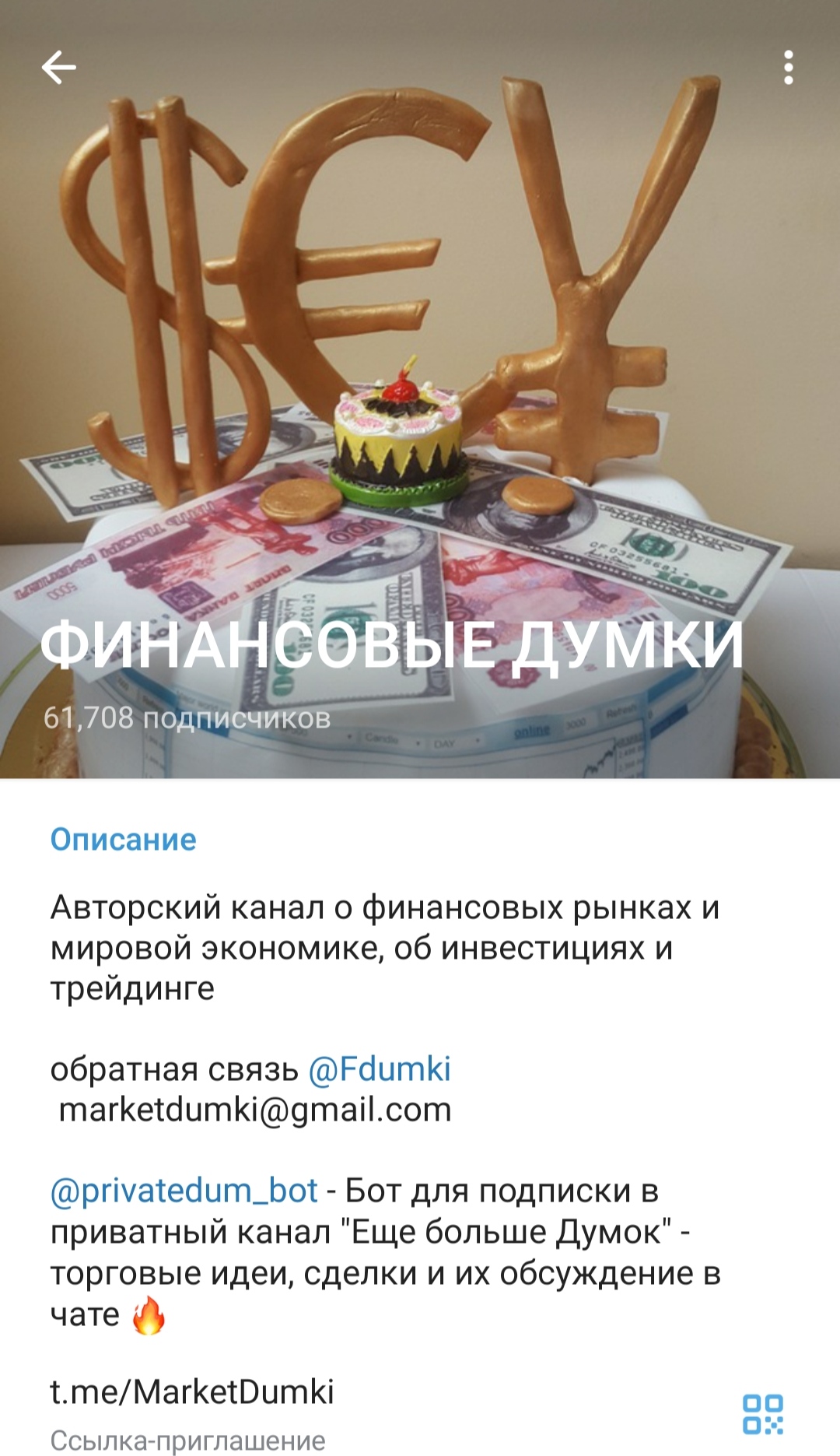 Финансовые Думки телеграм