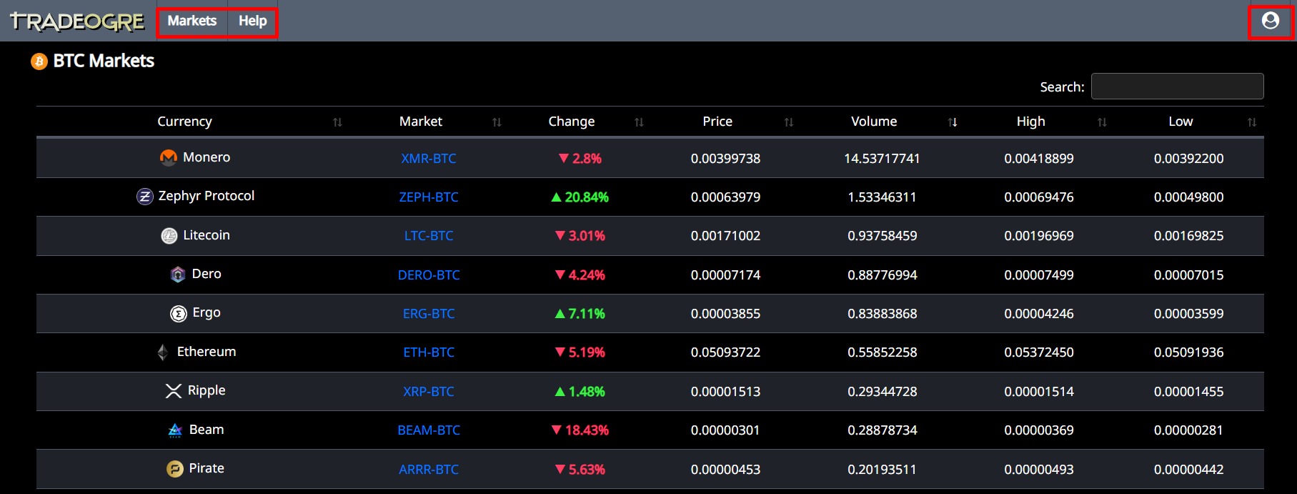 Проект Tradeogre