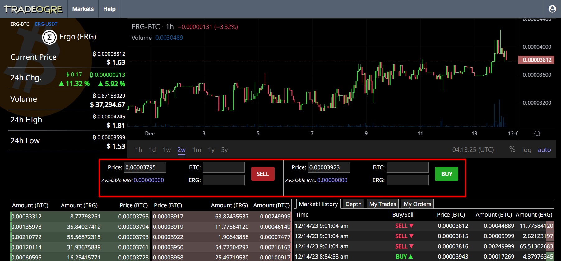 Проект Tradeogre