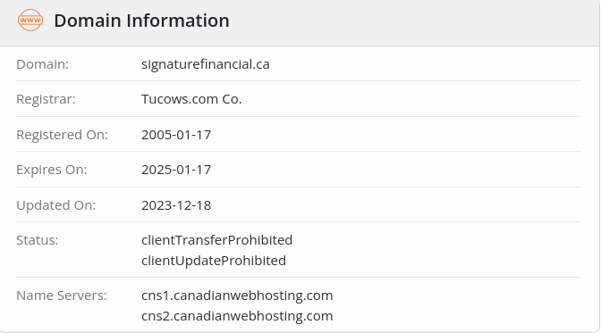 signature financial com